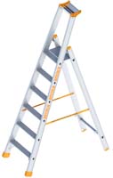 Alu-Stufen-Stehleiter-eins. begehbar
